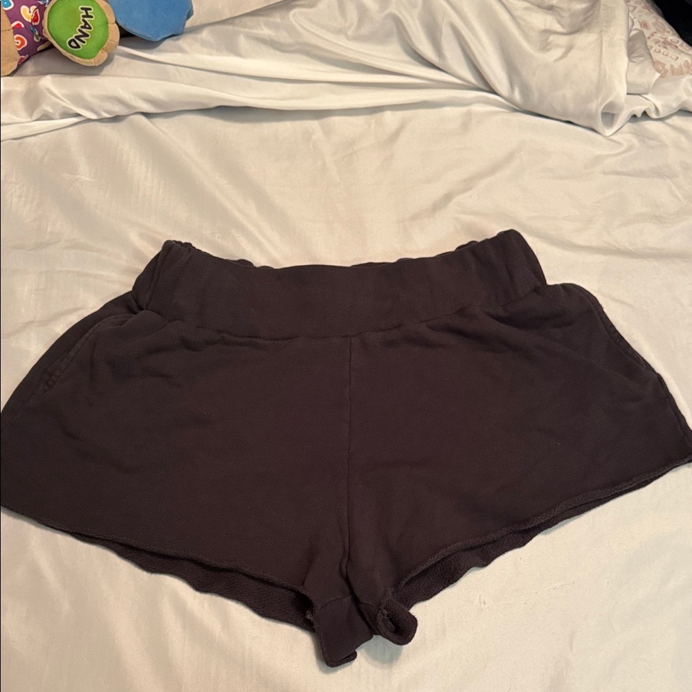 Anthropologie Dark Brown Athletic Shorts
